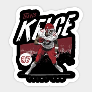 Travis Kelce Kansas City Grunge Sticker